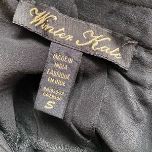 Winter Kate black silk dress S Nicole Richie